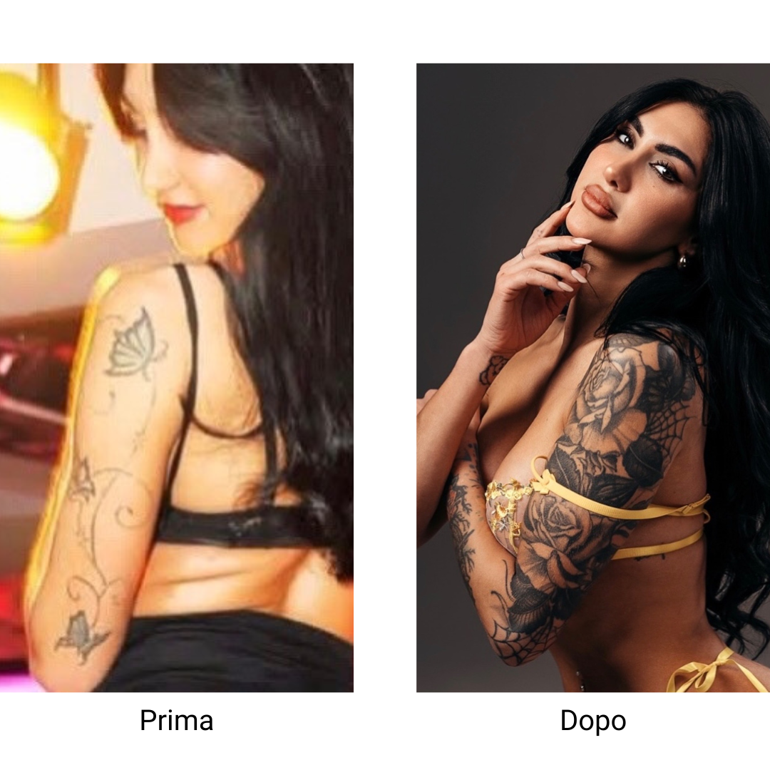 Cover Up tatuaggio braccio: prima e dopo Cover Up tatuaggio braccio: prima e dopo